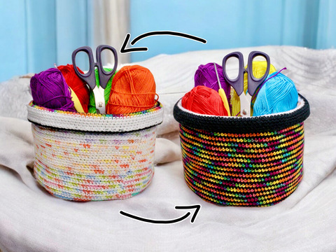 Reversible Basket - Crochet Pattern