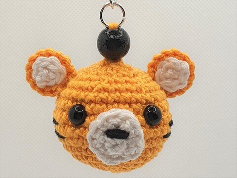 Häkelanleitung Tiger Schlüsselanhänger häkeln DIY Amigurumi