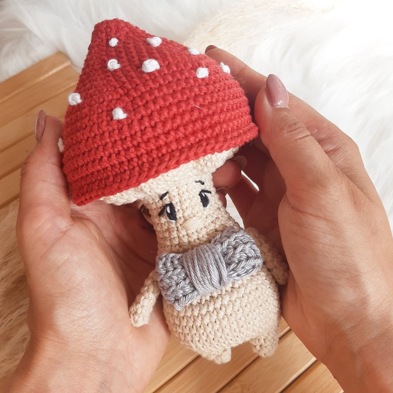 Häkelanleitung Fliegenpilz Fergus/Lisbeths Häkelbande/Pilz häkeln - Bild 3