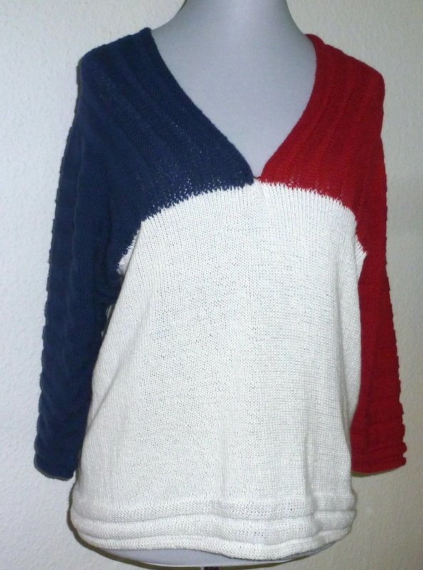 Tricolli - 3-Farben-Pulli mit V-Ausschnitt - Bild 8