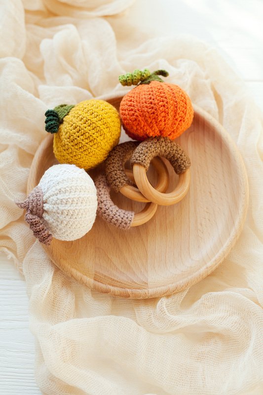Pumpkin Baby Rattle Crochet Pattern - Image 8