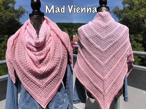 Mad Vienna - Häkelanleitung Dreieckstuch *anfängertauglich*