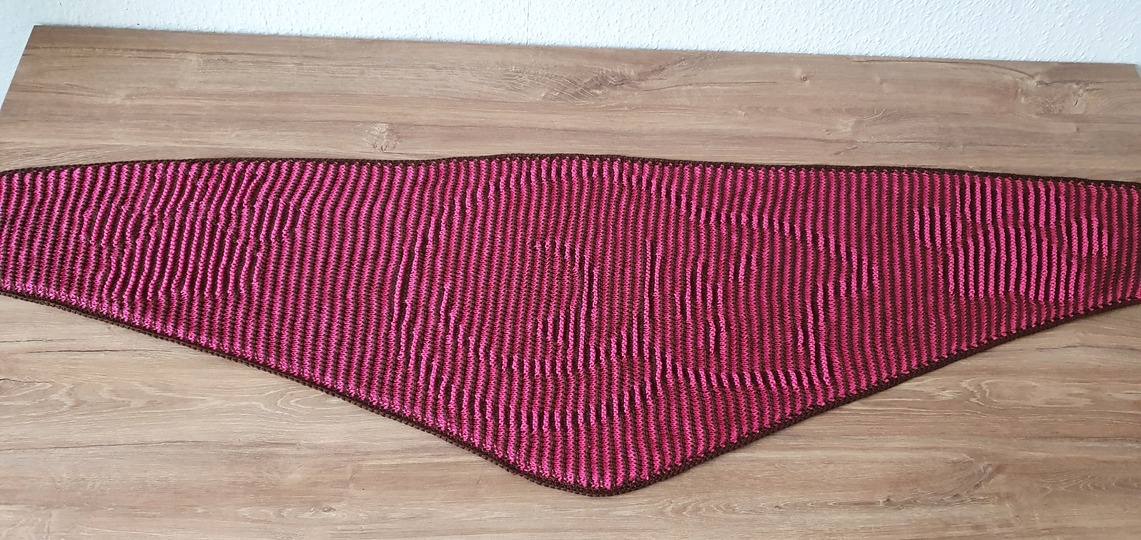 Katze, flaches Tuch, Schattenstricken, Illusionsstricken, Motivtuch