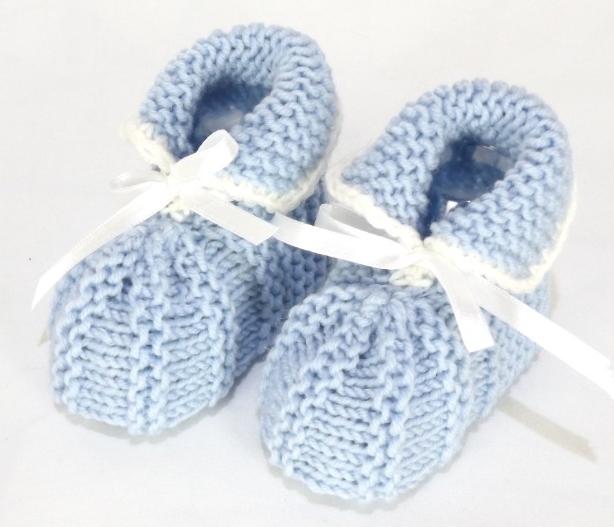 Strickanleitung Babyschuhe "Mascherl" - Bild 4
