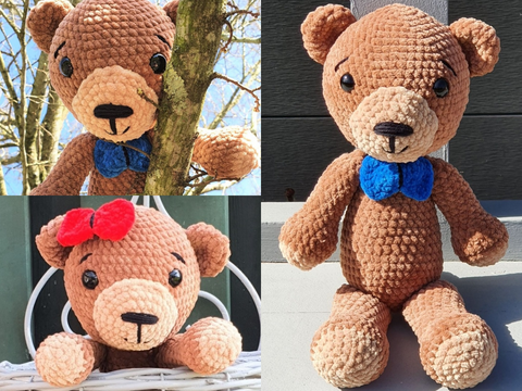 Teddybär häkeln DIY Häkelanleitung Amigurumi Teddy