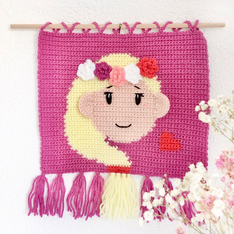 Häkelanleitung Sternzeichen Jungfrau-Wandbehang - Bild 2