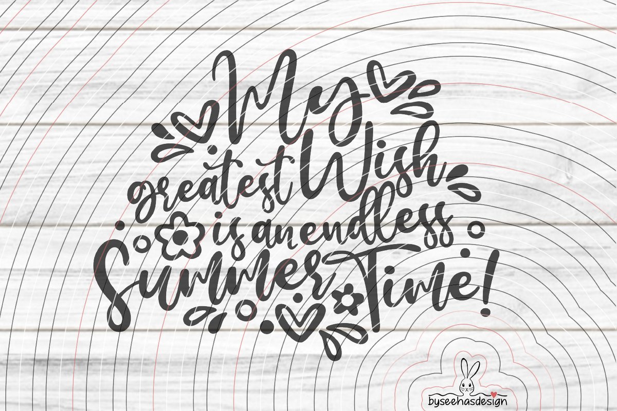 endless Summer Plotterdatei SVG DXF - Bild 2