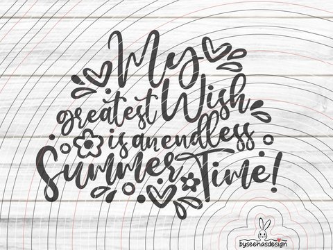 endless Summer Plotterdatei SVG DXF