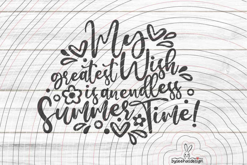 endless Summer Plotterdatei SVG DXF