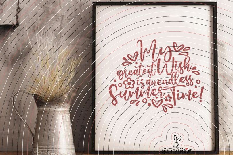 endless Summer Plotterdatei SVG DXF