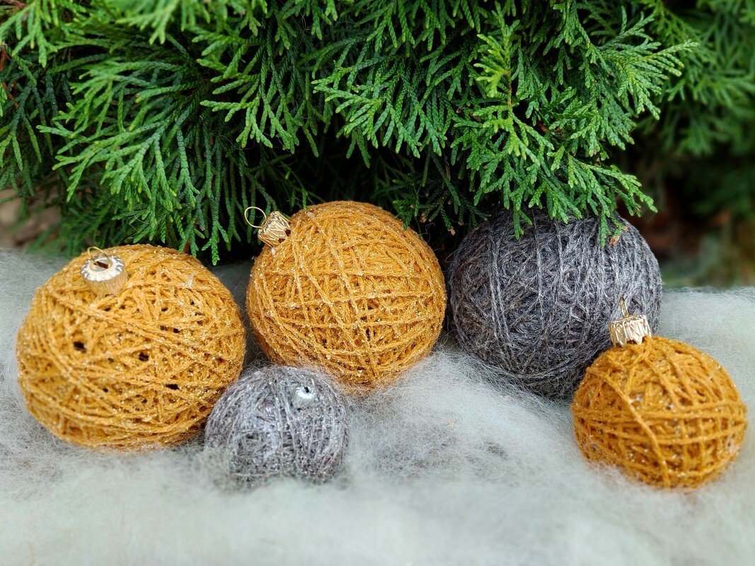 Weihnachtskugel basteln * Weihnachtskugel selber machen * Christbaumkugel