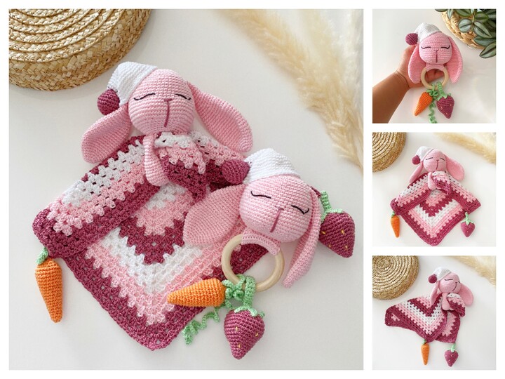 Hase Molly (Schnuffeltuch und Greifling)