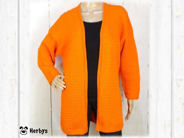 Strickanleitung Cardigan "Orange"