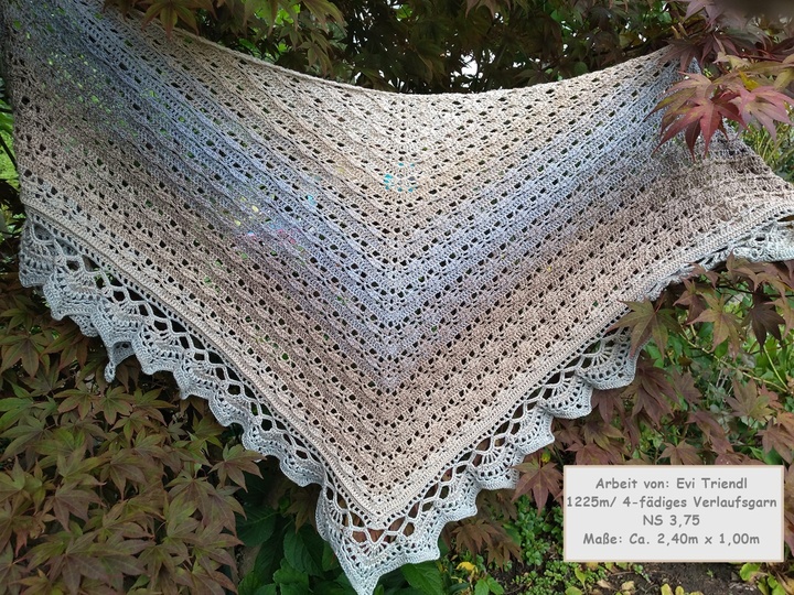 Häkelanleitung "Tuch 2022" - Größe beliebig