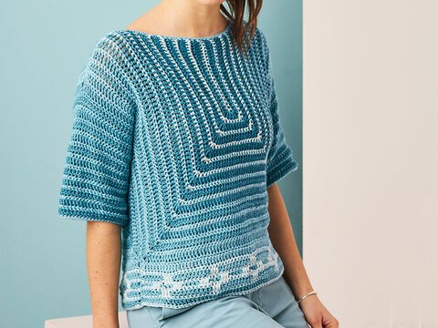 HÄKELPULLI STRIPES-STYLE