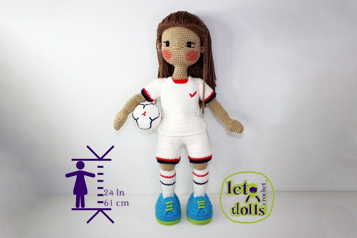 Tobin, XLarge Crochet Doll Pattern, Amigurumi, 24" /61 cm Tall