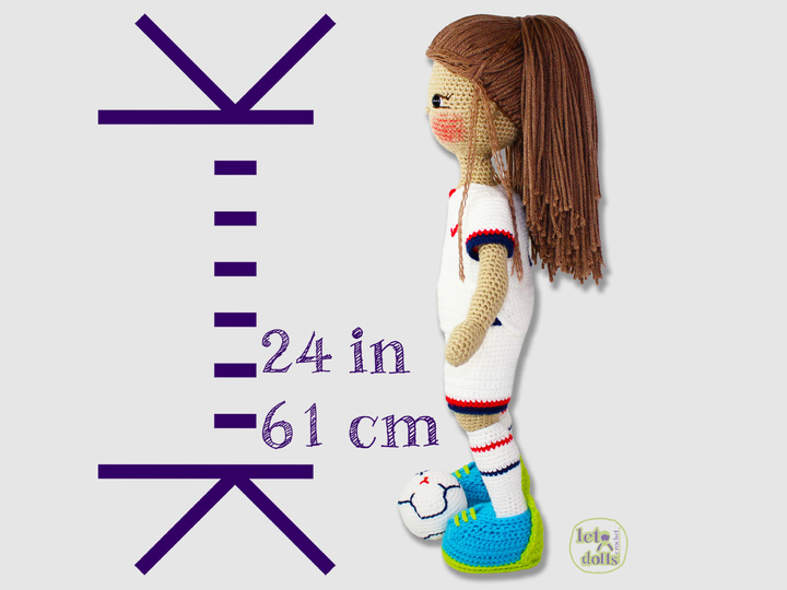 24 inch crochet doll pattern PDF, XL amigurumi doll, Meet Tobin!