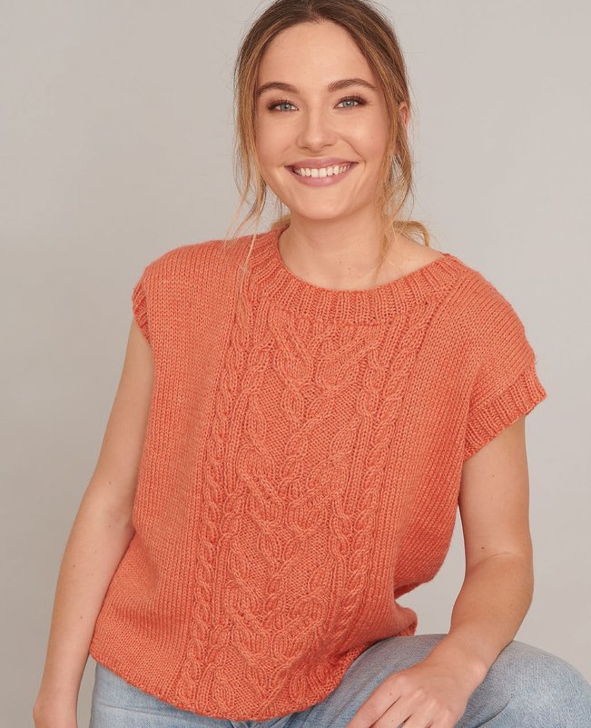 Strickanleitung klassischer Pullunder/Slipover "Camille" - Bild 3