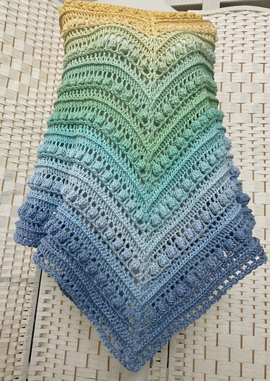 1-Bobbel-Knubbelchen-Poncho "Tropical Beach"