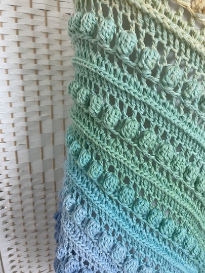 1-Bobbel-Knubbelchen-Poncho "Tropical Beach"