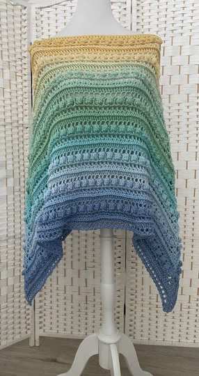1-Bobbel-Knubbelchen-Poncho "Tropical Beach"