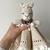 Crochet llama baby lovey pattern, newborn security blanket comforter