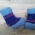 Strickanleitung Babyschuhe Babymixblau bis 4 Monate