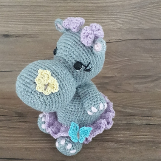 Häkelanleitung Nilpferd Lucie PDF