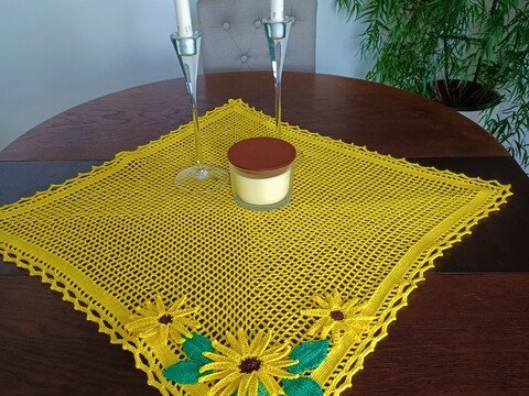 Häkelanleitung Mitteldecke " Herbststimmung "