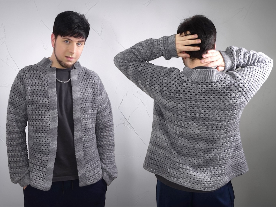 simple Granny Cardigan 2-in-1: Cardigan or Jacket - Crochet Pattern - Image 3