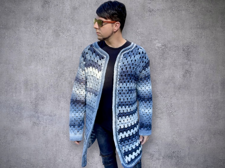 Einfacher Granny Cardigan 2-in-1: Cardigan oder Jacke - Häkelanleitung