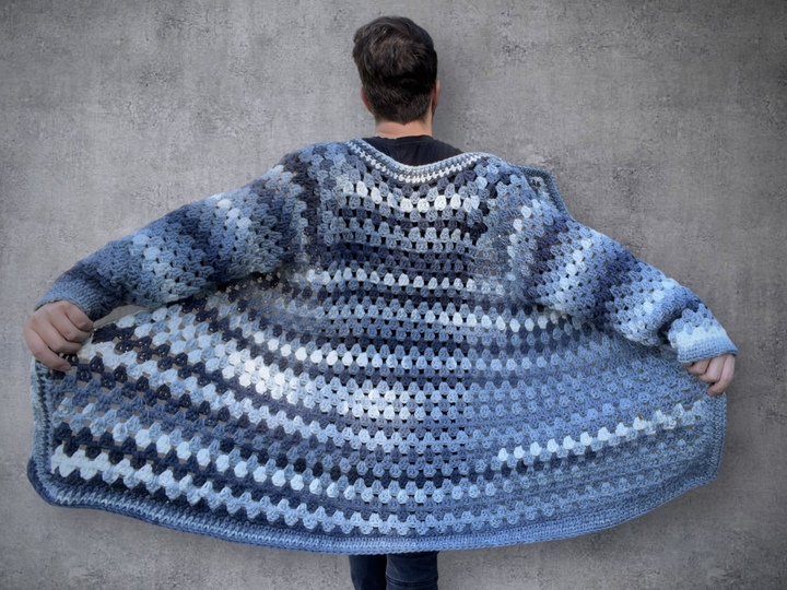 simple Granny Cardigan 2-in-1: Cardigan or Jacket - Crochet Pattern