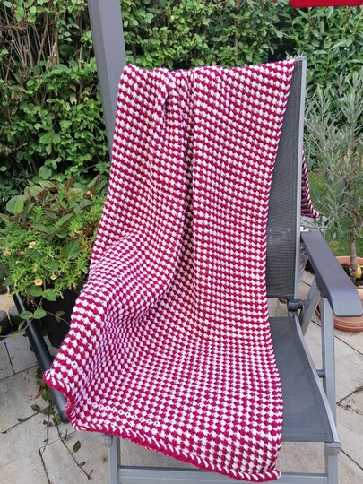 Strickanleitung für eine Kuscheldecke