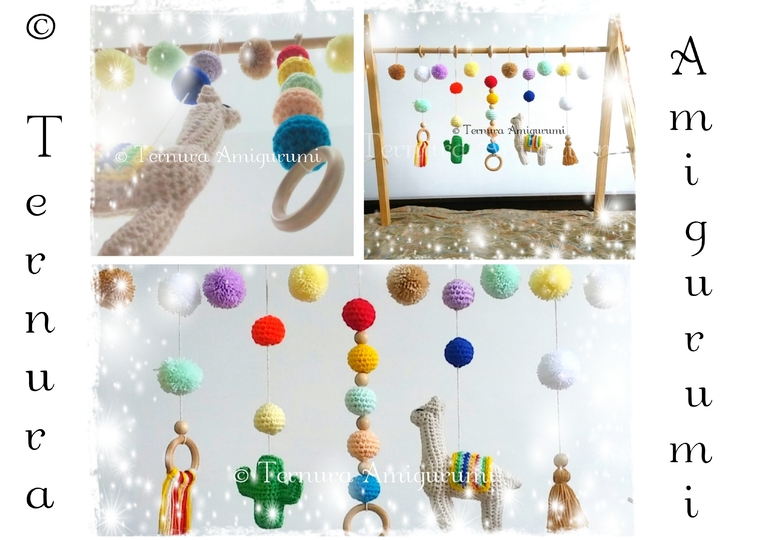Crochet Pattern baby gym Ternura Amigurumi