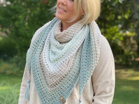 Häkelanleitung Dreieckstuch/Loop/Mütze Ajana