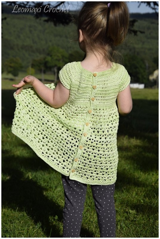 - SOLEA - Häkelkleid ab Baby - 56 Damengröße, romantisches Kleid, A-Linie - Bild 4