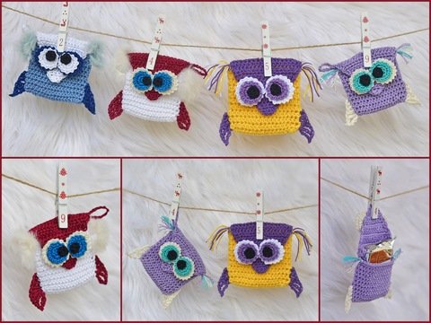 Adventskalender Eulen ohne Nähen