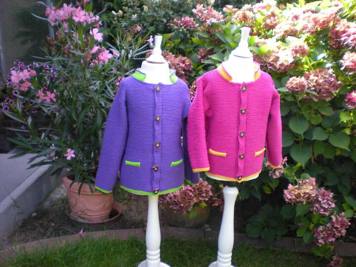 Trachtenjacke für Kinder in 3 Größen - Strickanleitung