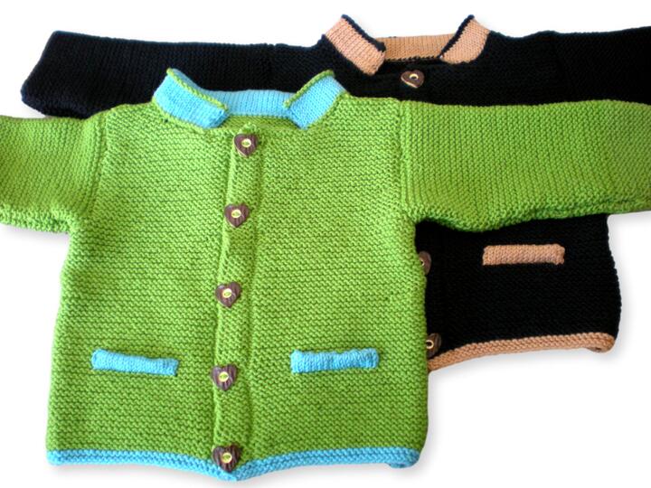 Trachtenjacke für Kinder in 3 Größen - Strickanleitung