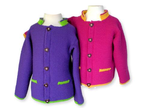 Trachtenjacke für Kinder in 3 Größen - Strickanleitung