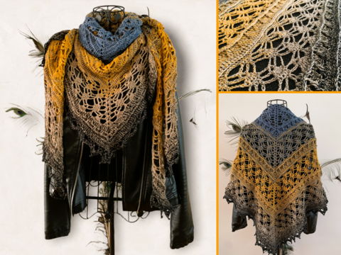 Häkelanleitung Dreieckstuch "Algea"