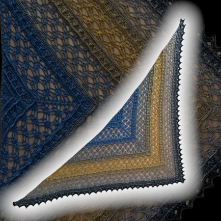 Crochet Pattern Triangular Scarf "Algea"