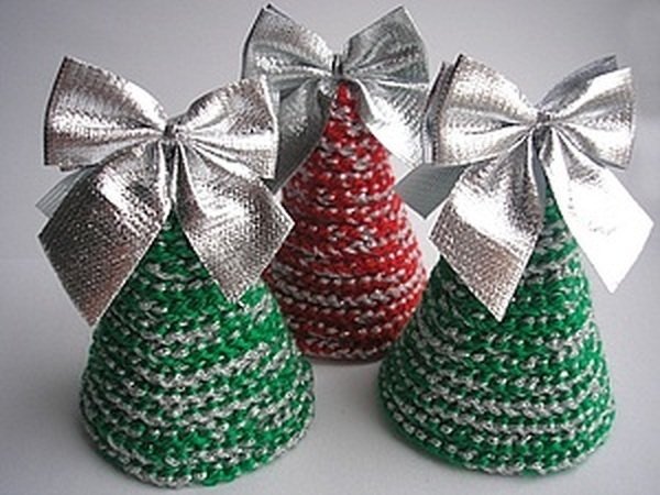 Weihnachtsbaum Häkeln Basteln Kleben Garn Pappe Weihnachten