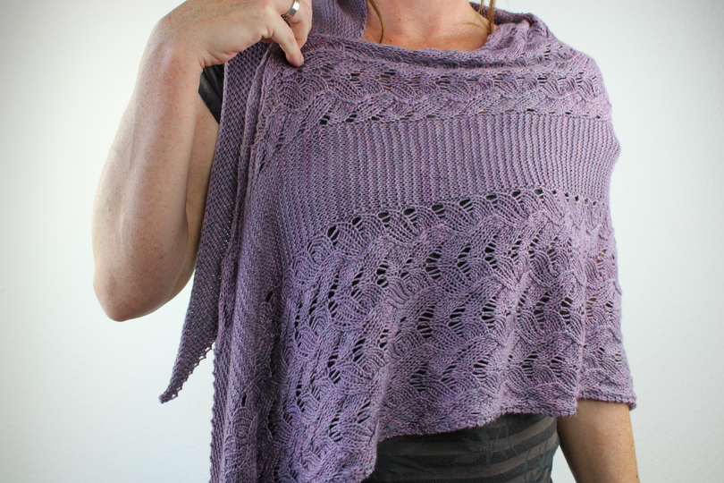 Strickanleitung Dreieckstuch – elegantes asymmetrisches Lacetuch