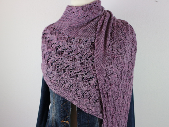 Strickanleitung Dreieckstuch – elegantes asymmetrisches Lacetuch