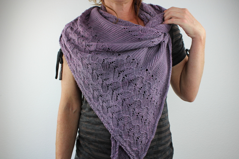 Strickanleitung Dreieckstuch – elegantes asymmetrisches Lacetuch