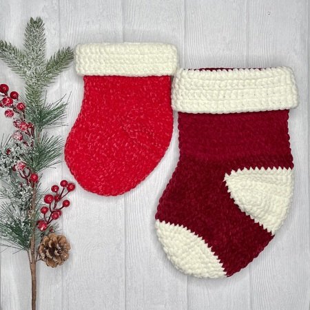 Weihnachtsstrumpf Grau Mit Sherpa-Manschette | Buffalo Check Muster | 25 X 45 Cm | Deko Für Baum & Kamin