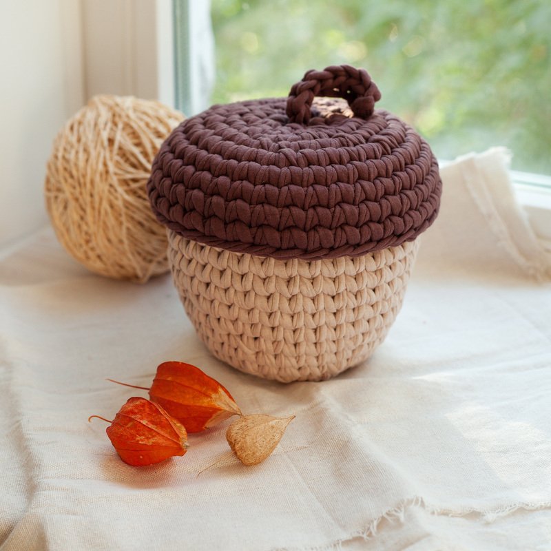 T-shirt Acorn Basket - Crochet Pattern - Image 5