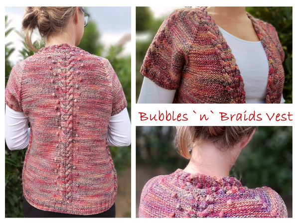 Strickanleitung: Bubbles 'n Braids Vest