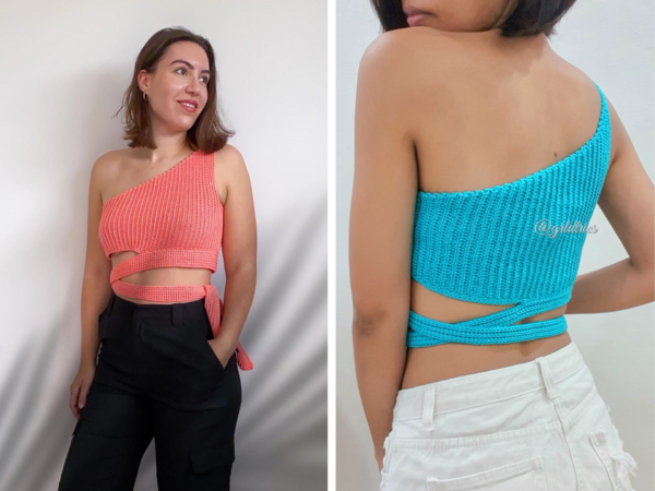 Crochet Pattern: Livia One Shoulder Top